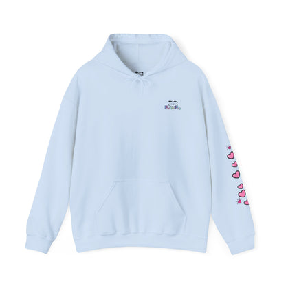 Born To Be Real Not Perfect - Graphic Hoodie With Print on the Back and Sleeve