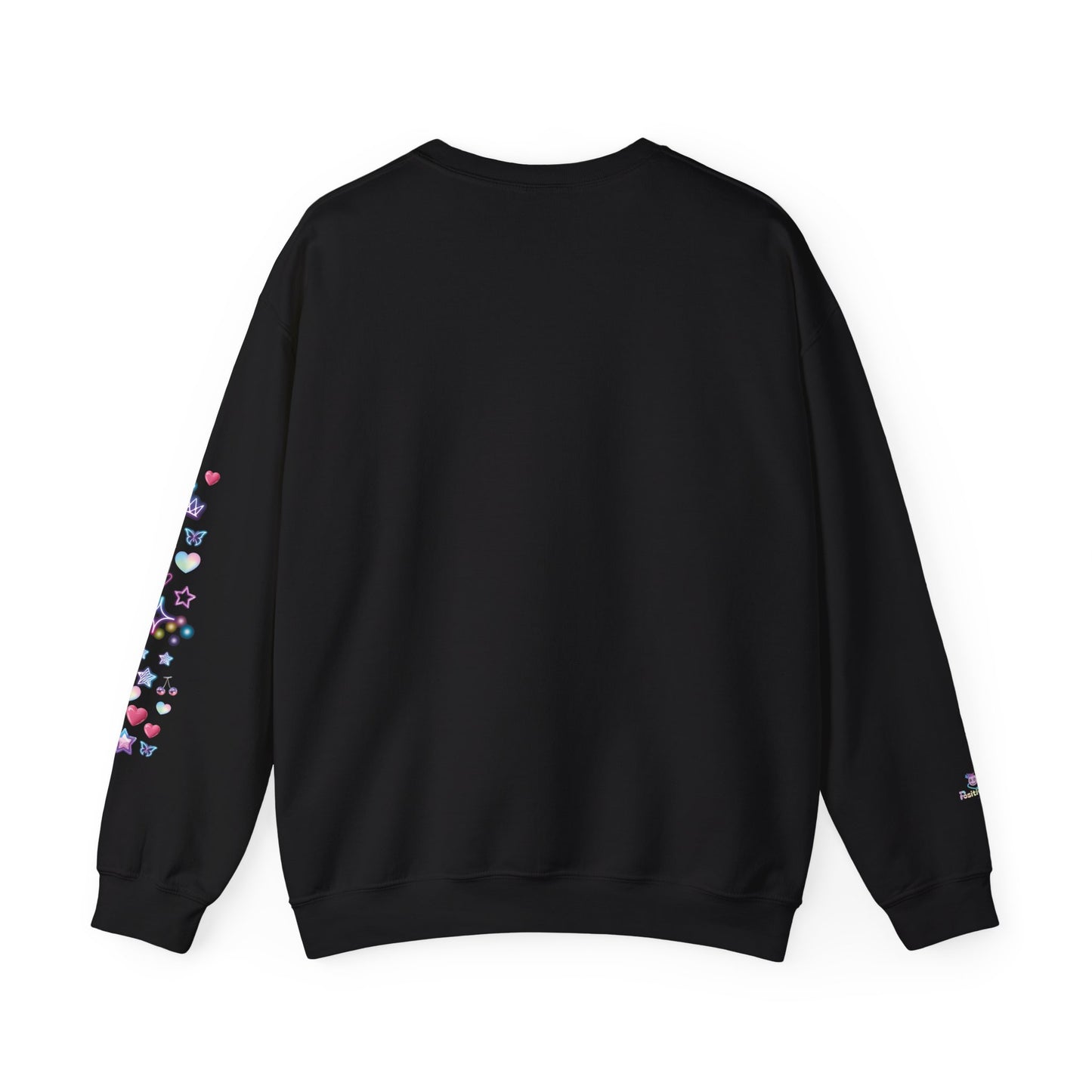 "Cute AF!" Kawaii Pastel Hearts & Stars Graphic Sweatshirt | PositiveHug