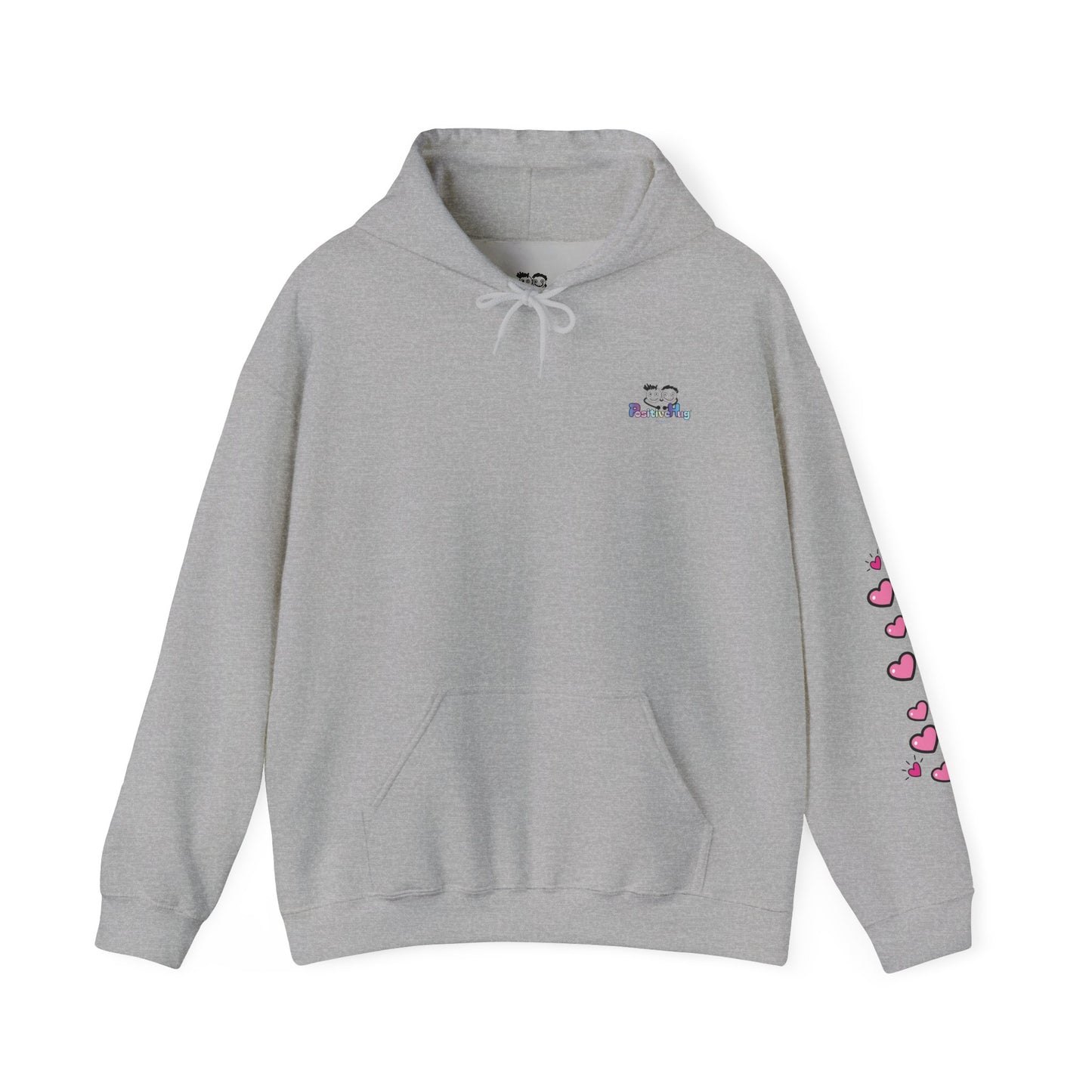 Born To Be Real Not Perfect - Graphic Hoodie With Print on the Back and Sleeve
