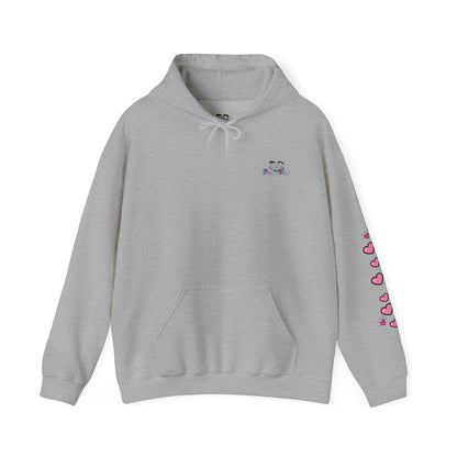 Born To Be Real Not Perfect - Graphic Hoodie With Print on the Back and Sleeve