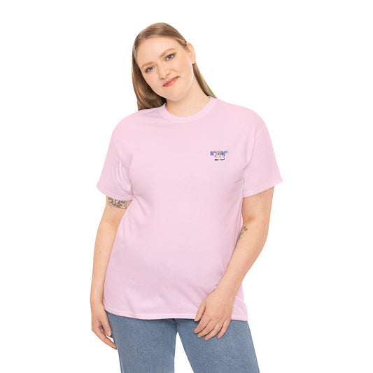 Stay Weird, You're Amazing! T-Shirt - Print on Back - Fun Upside down Logo on Front