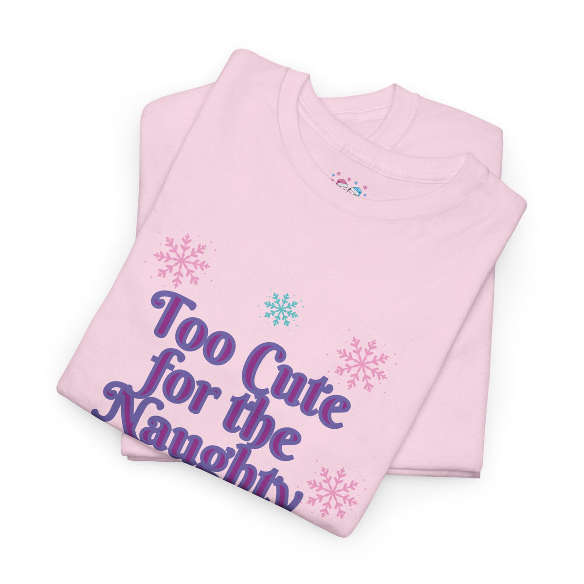 Christmas Cat T-Shirt, Too Cute for the Naughty List | PositiveHug