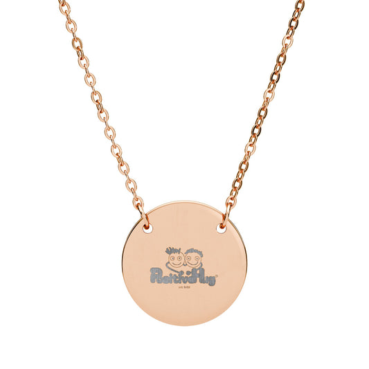 PositiveHug Logo Disc Pendant Necklace