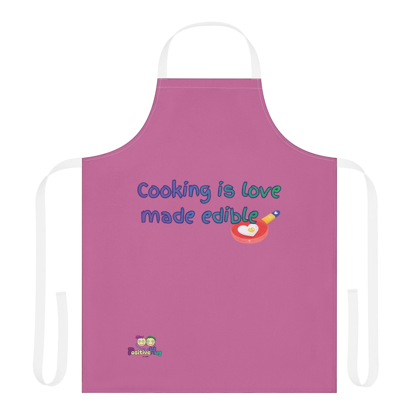 "Cooking is Love Made Edible" - Colorful Culinary Apron by PositiveHug