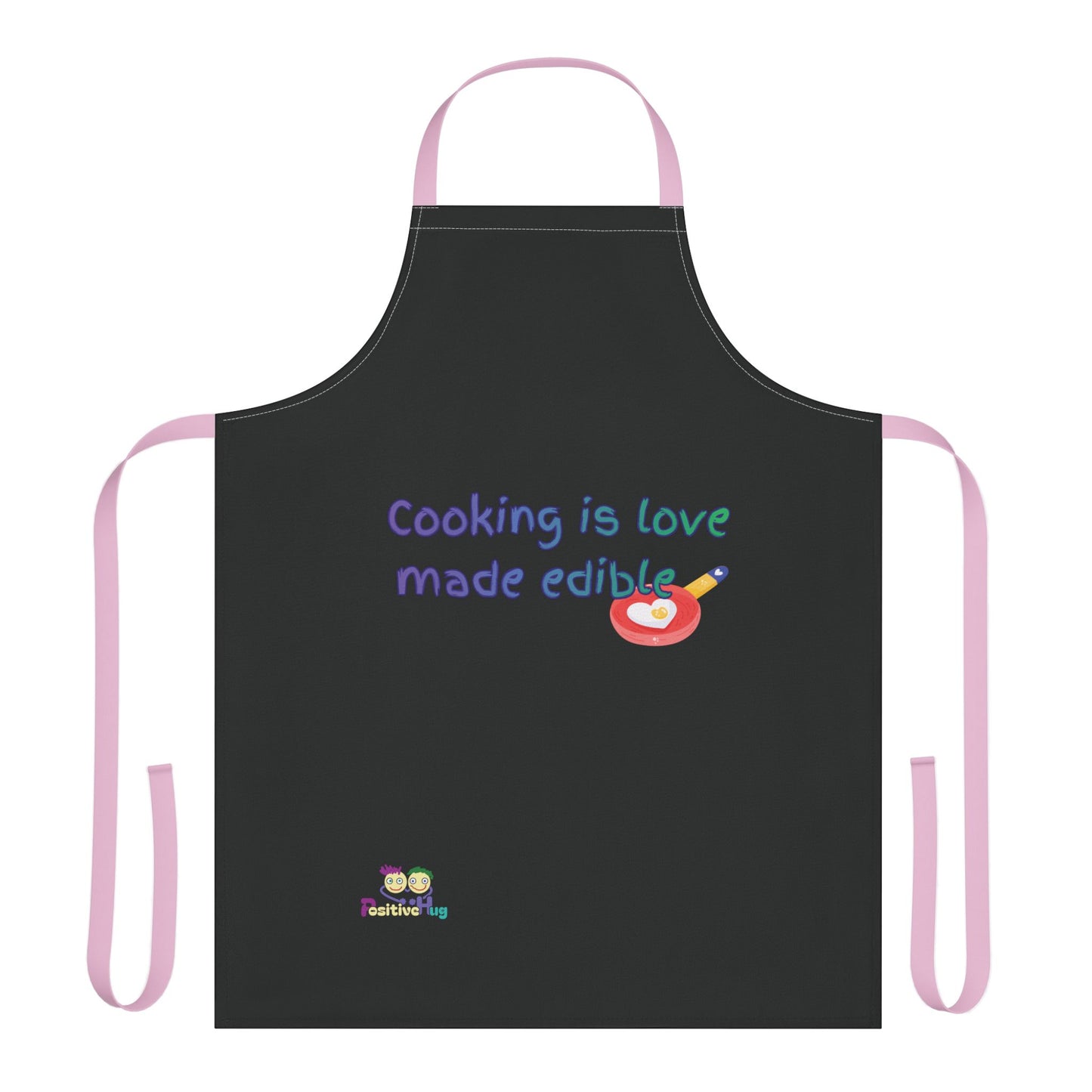 "Cooking is Love Made Edible" - Colorful Culinary Apron by PositiveHug
