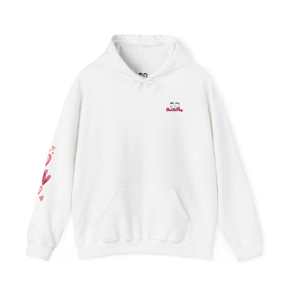 "You Are Loved" Hoodie — Cute Heart Graphic Message on Back | PositiveHug