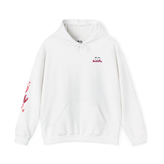 You Are Loved Hoodie Cute Heart Graphic Message On Back