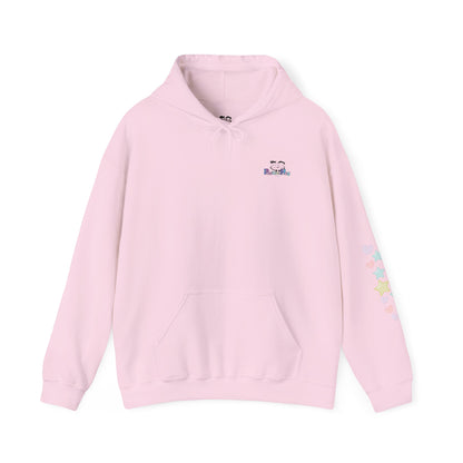 Kindness Is Your Strength  — Pastel Hearts & Stars Motivational Hoodie