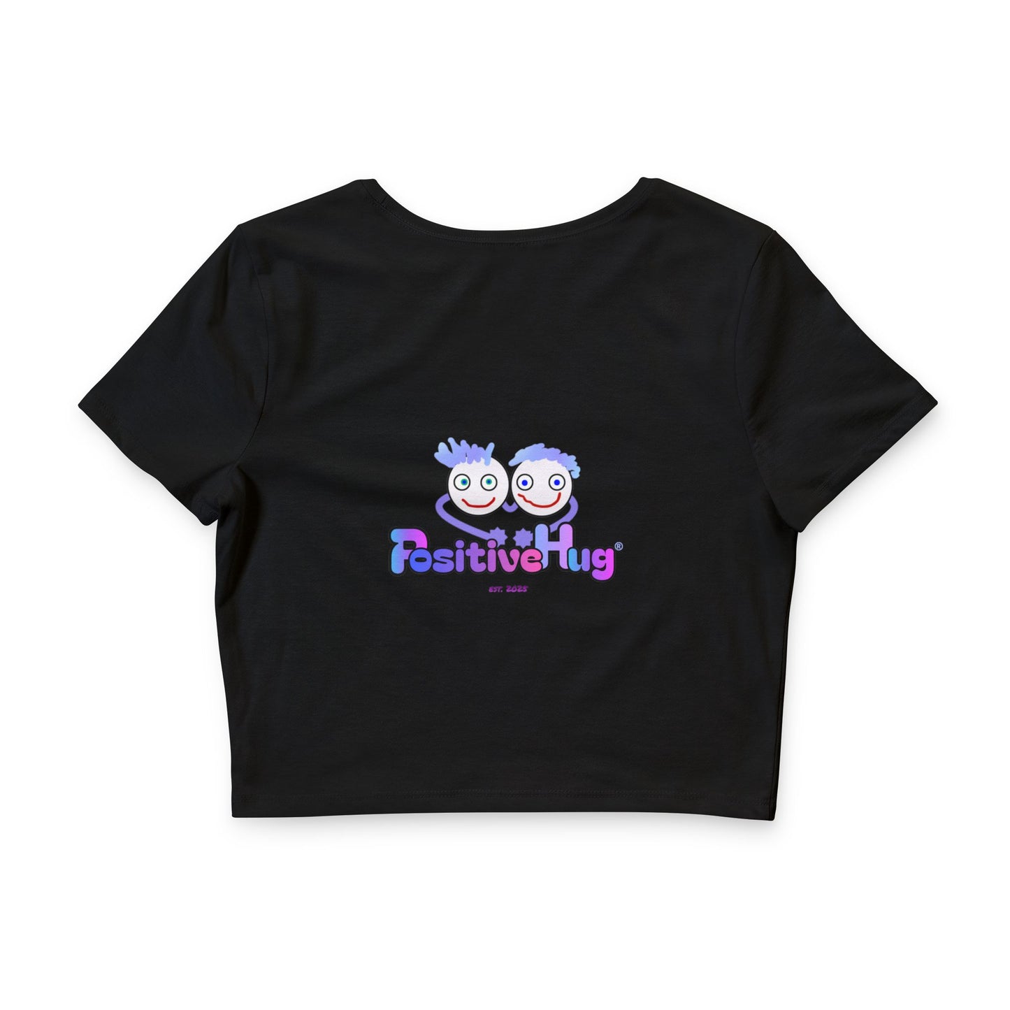 Cropped PositiveHug Logo Tee - Graphic on Back