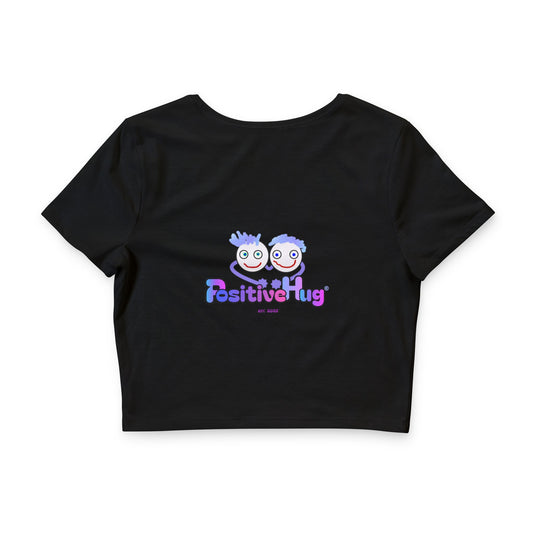 Cropped PositiveHug Logo Tee - Graphic on Back
