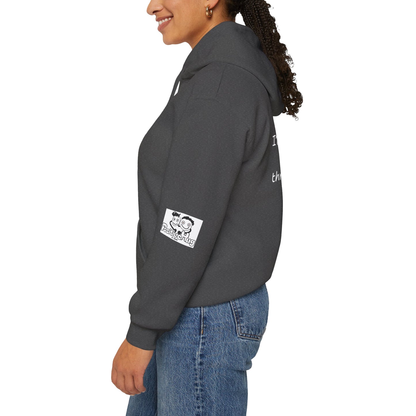 'Hey Bro, I'm Proud of you. You made it through another day! ' Comfortable Unisex Heavy Blend Hoodie  - By PositiveHug