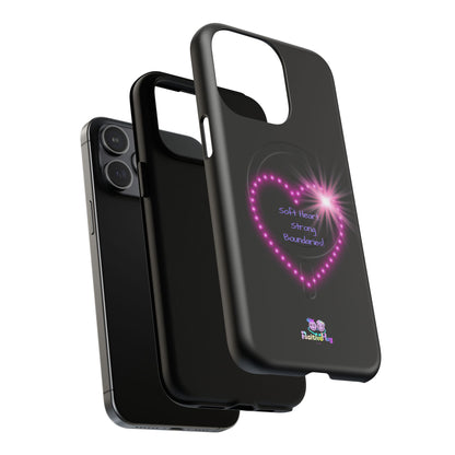 Soft Heart, Strong Boundaries Women's Tough Magnetic Phone Case — Self-Love | PositiveHug