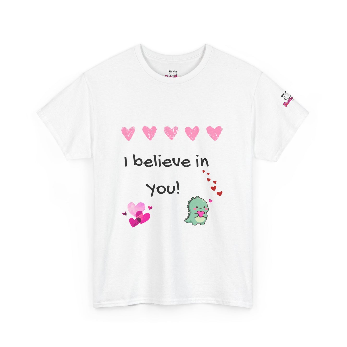 I believe in You - Heavy Cotton Cute Dino Tee