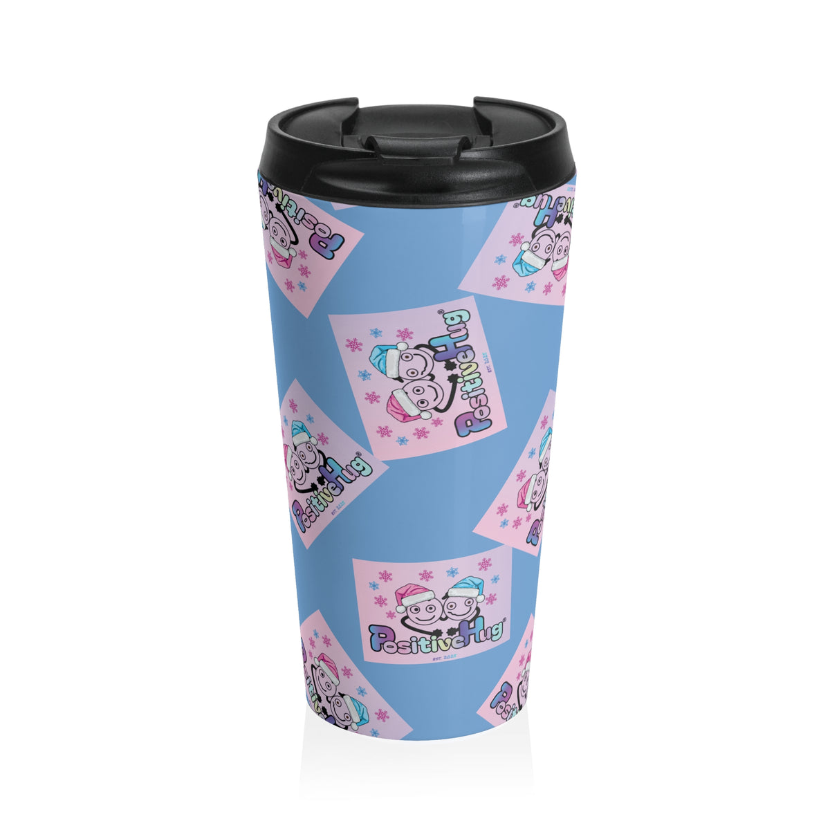 Festive Christmas Stainless Steel Travel Mug, 15oz | PositiveHug