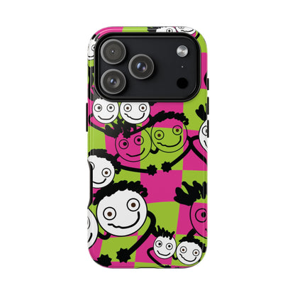 Positive Vibes Phone Case - By PositiveHug Happy, Colorful Tough Case,