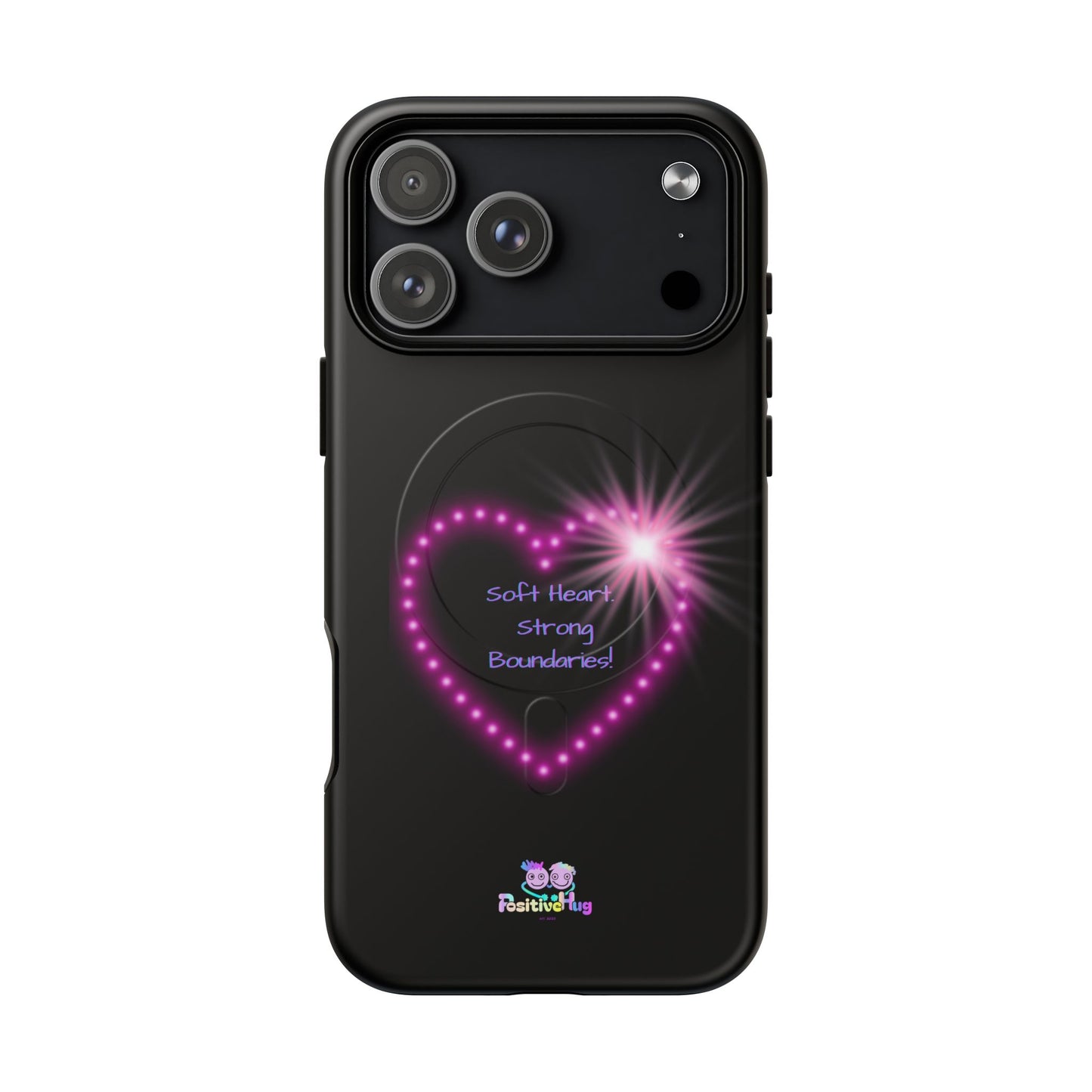 Soft Heart, Strong Boundaries Women's Tough Magnetic Phone Case — Self-Love | PositiveHug