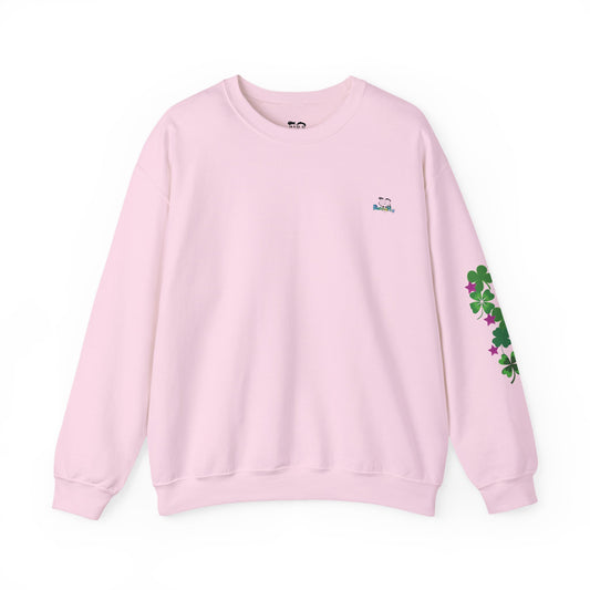 Hey Good Luck! x  Motivational Supportive Crewneck Sweatshirt -  Quote on back