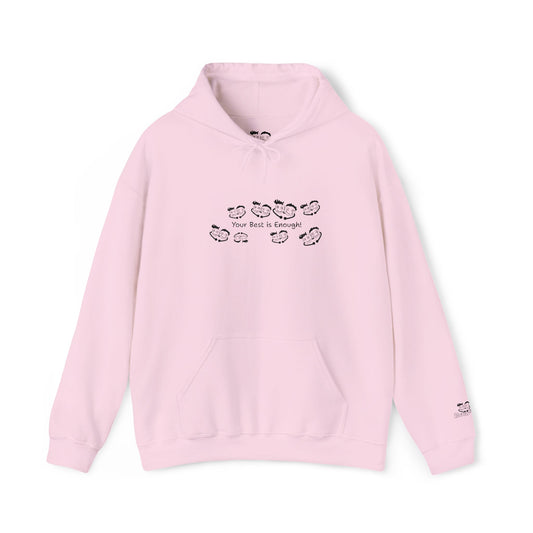 'Your Best is Enough!' Embroidered Unisex Heavy Blend™ Hooded Sweatshirt- Hoodie