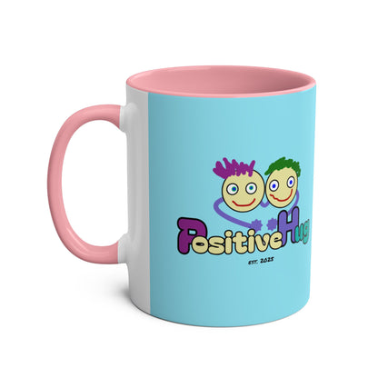 'Hey, 2025 hasn't been a failure. You've learned & grown -  New Year - PositiveHug Two-Tone Coffee Mug - 11oz, Encouraging Gift for Friends