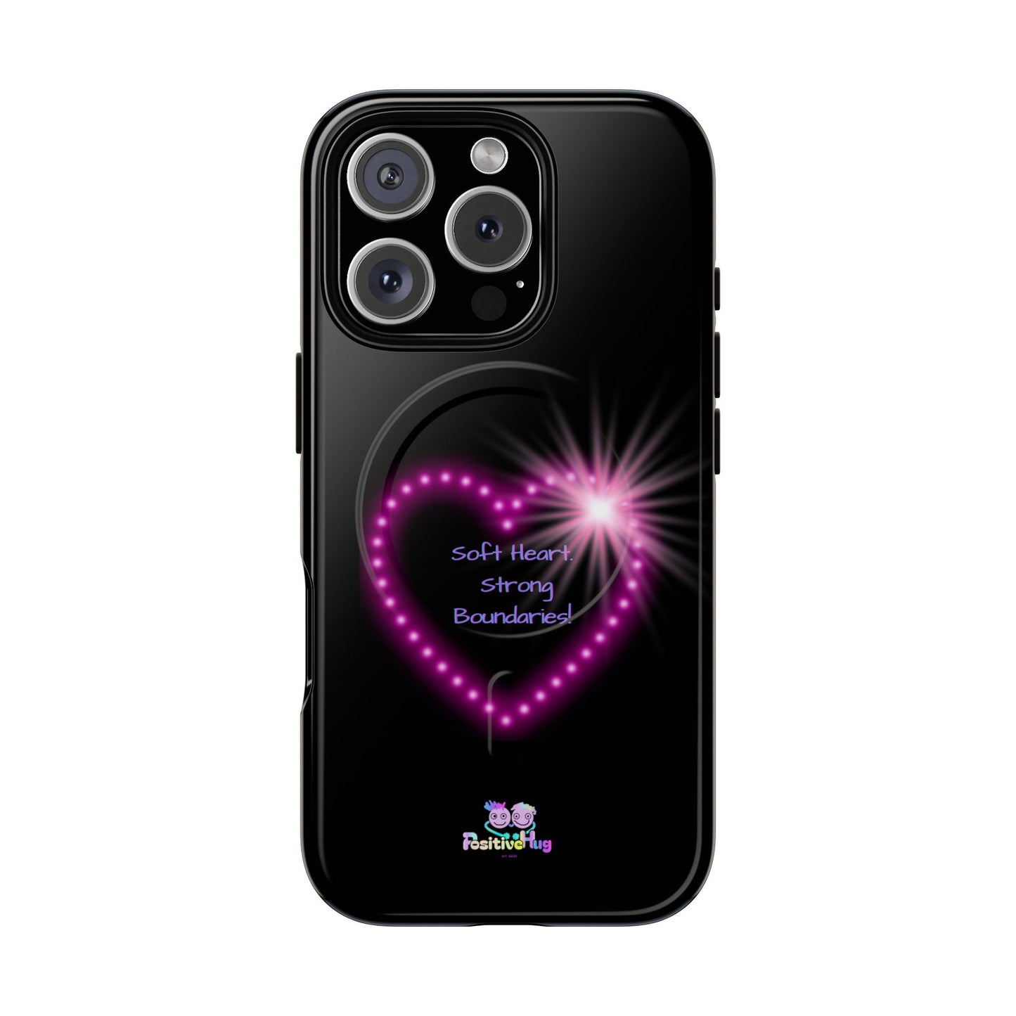 Soft Heart, Strong Boundaries Women's Tough Magnetic Phone Case — Self-Love | PositiveHug
