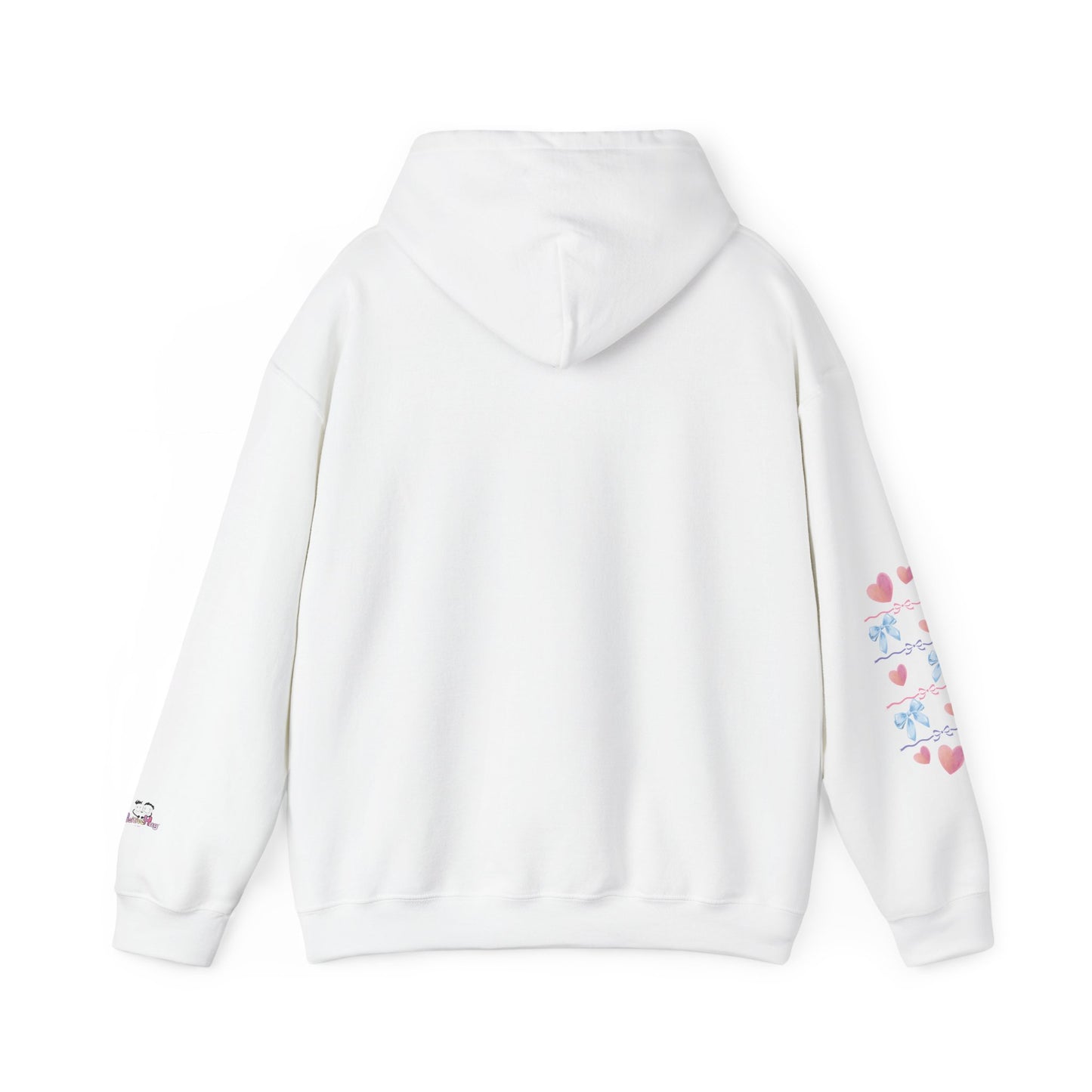 "Fierce When It Matters, Gentle When It Counts" Cute Pastel Bow & Hearts Hoodie | PositiveHug