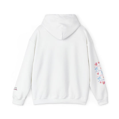 "Fierce When It Matters, Gentle When It Counts" Cute Pastel Bow & Hearts Hoodie | PositiveHug