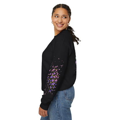 Fairy Magic Crewneck Sweatshirt — "Powered by Fairy Dust & Brains" - Design on back