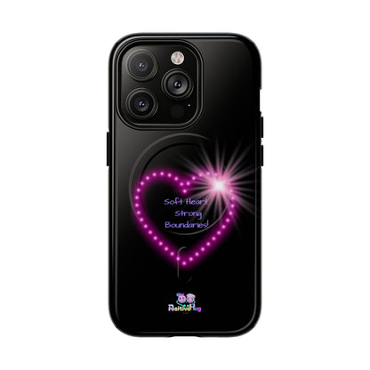 Soft Heart, Strong Boundaries Women's Tough Magnetic Phone Case — Self-Love | PositiveHug