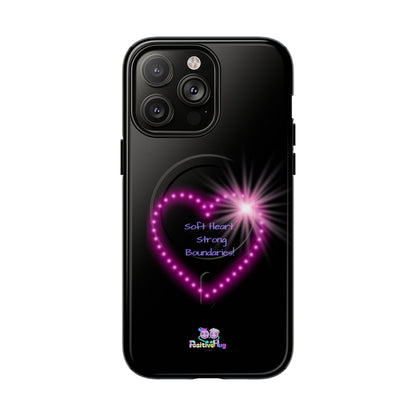 Soft Heart, Strong Boundaries Women's Tough Magnetic Phone Case — Self-Love | PositiveHug