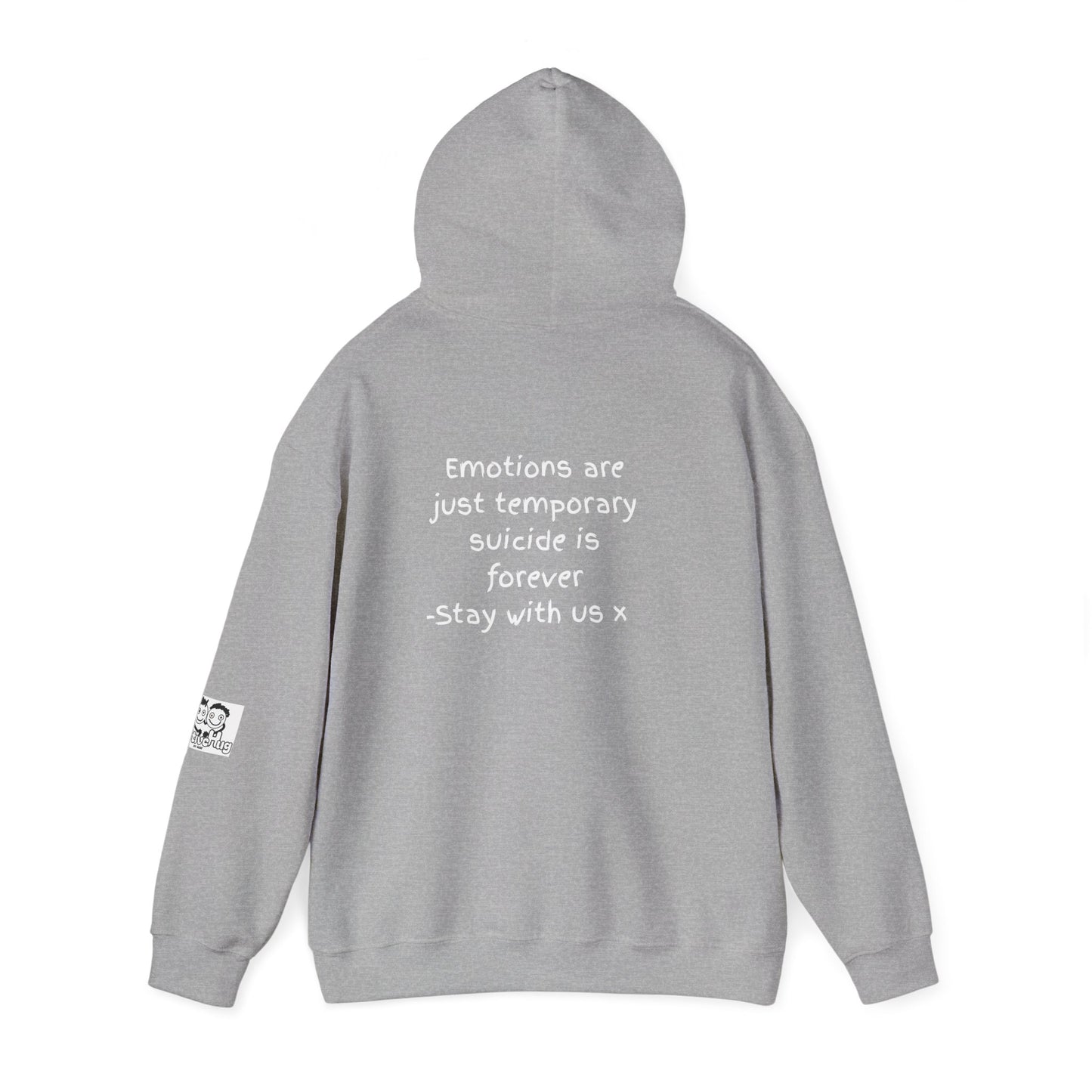 'Emotions are just temporary ... ' Comfortable Unisex Heavy Blend Hoodie  - By PositiveHug