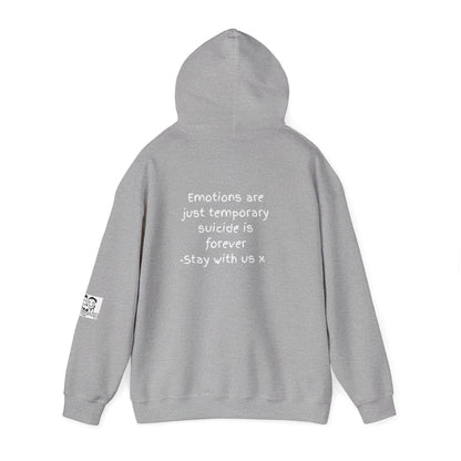 'Emotions are just temporary ... ' Comfortable Unisex Heavy Blend Hoodie  - By PositiveHug