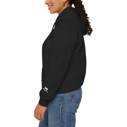 "Fierce When It Matters, Gentle When It Counts" Cute Pastel Bow & Hearts Hoodie | PositiveHug