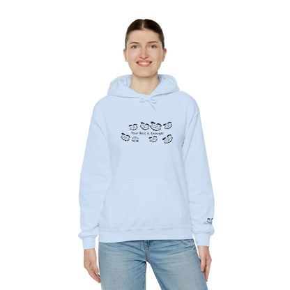 'Your Best is Enough!' Embroidered Unisex Heavy Blend™ Hooded Sweatshirt- Hoodie
