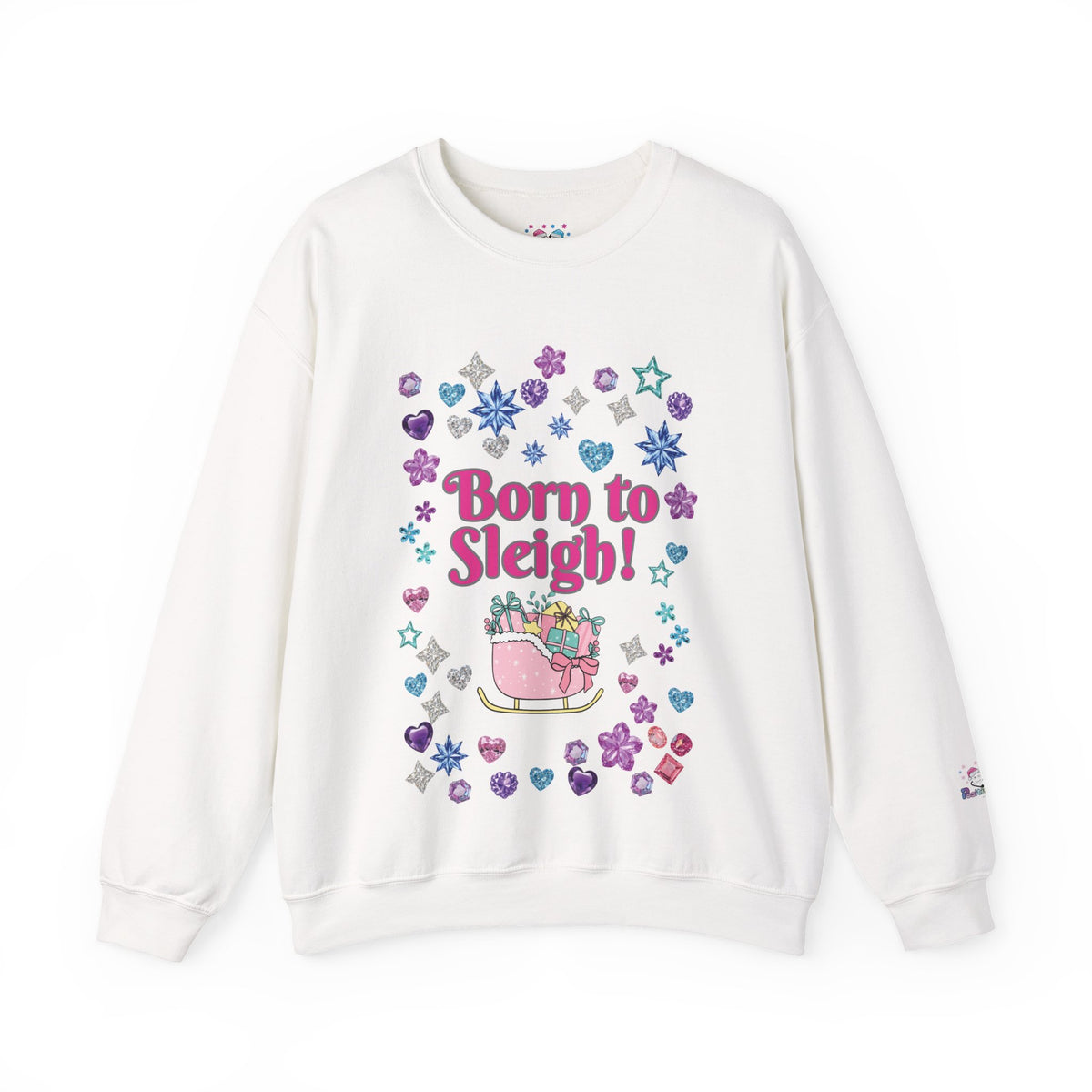 Born to Sleigh Cute Christmas Sweatshirt for Women | PositiveHug