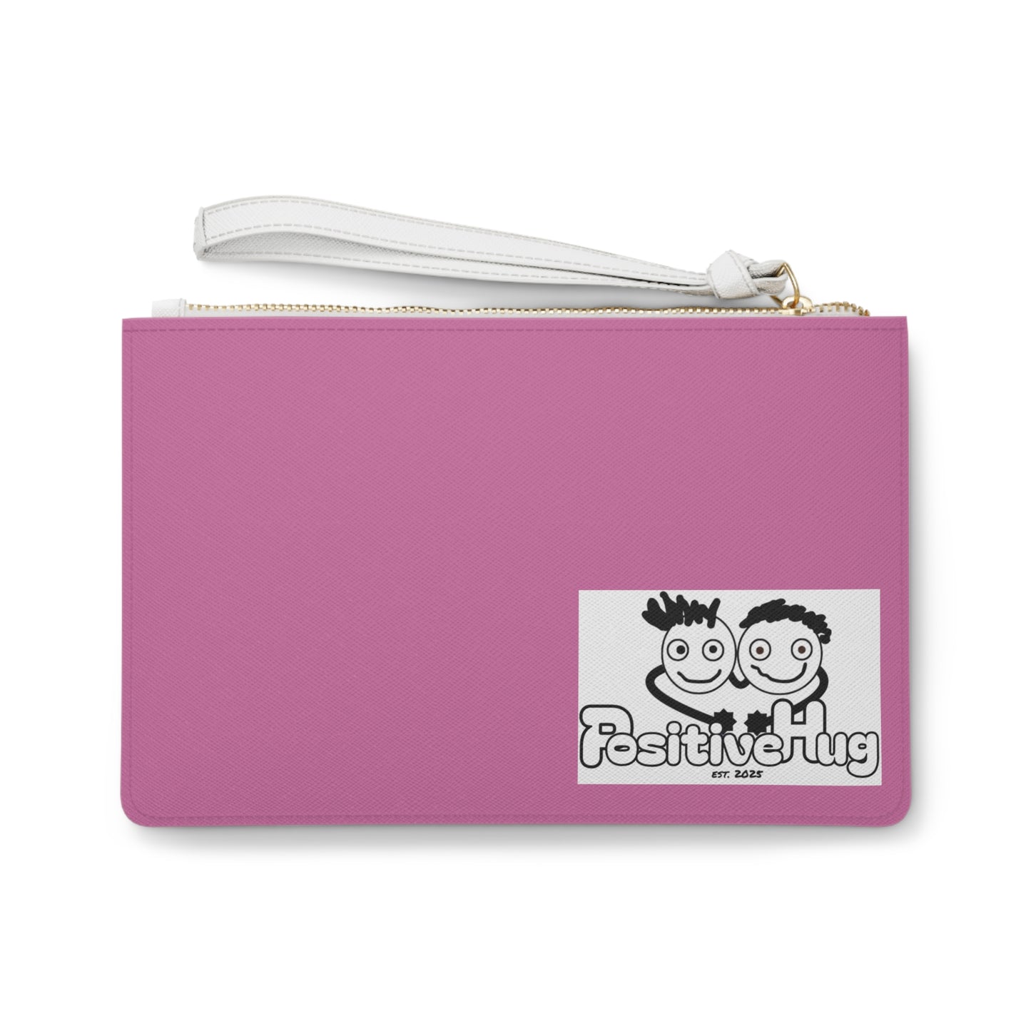'Hey, You look stunning tonight!' Positive affirmation Pink Clutch Bag