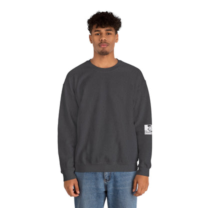 'Emotions are just temporary. Suicide is forever. Stay with us x' Inspirational Crewneck Sweatshirt - Mental Health Awareness