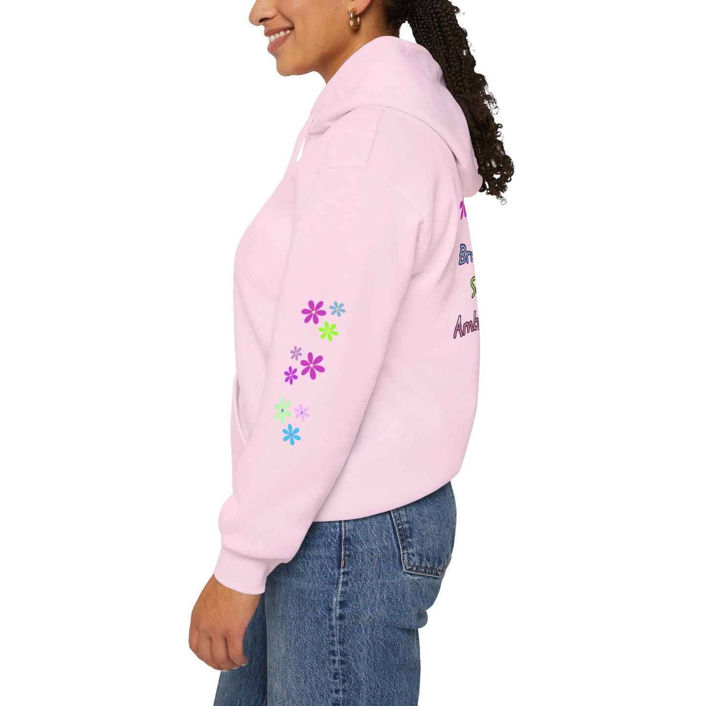 Empowerment Hoodie – “Pink? Yes. Brains? Absolutely. Settling? Never. Ambitious? Always.”