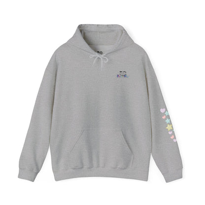 Kindness Is Your Strength  — Pastel Hearts & Stars Motivational Hoodie
