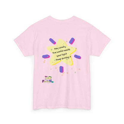 Keep Shining Star T-Shirt Inspirational Quote, Cute -  Star Design Tee