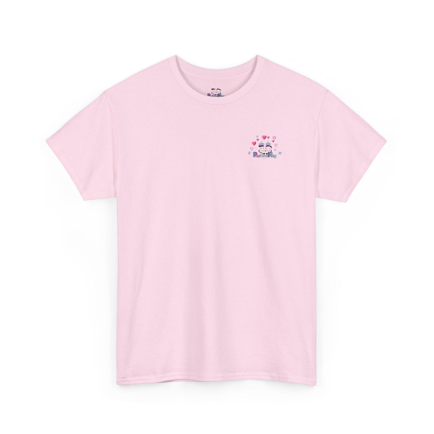 PositiveHug Logo Women's T-Shirt — Princess Crowns, Hearts, Stars & Butterfly Graphic | PositiveHug