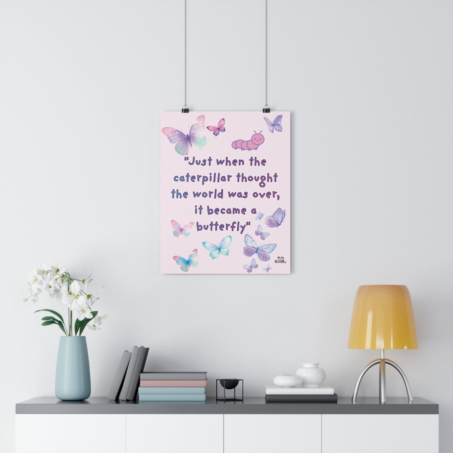 Butterfly Giclée Art Print — 'Just When the Caterpillar Thought the World Was Over' | PositiveHug