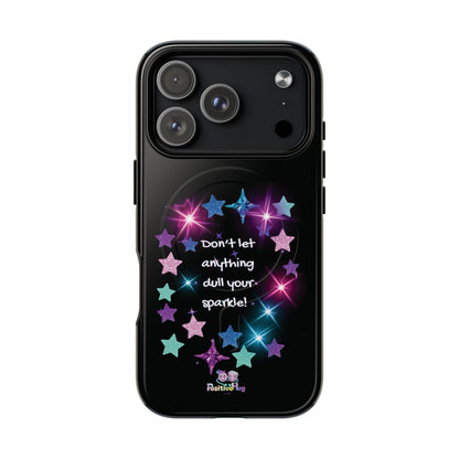 Affirmation Magnetic Phone Case — "Don't Let Anything Dull Your Sparkle" Starry Design | PositiveHug