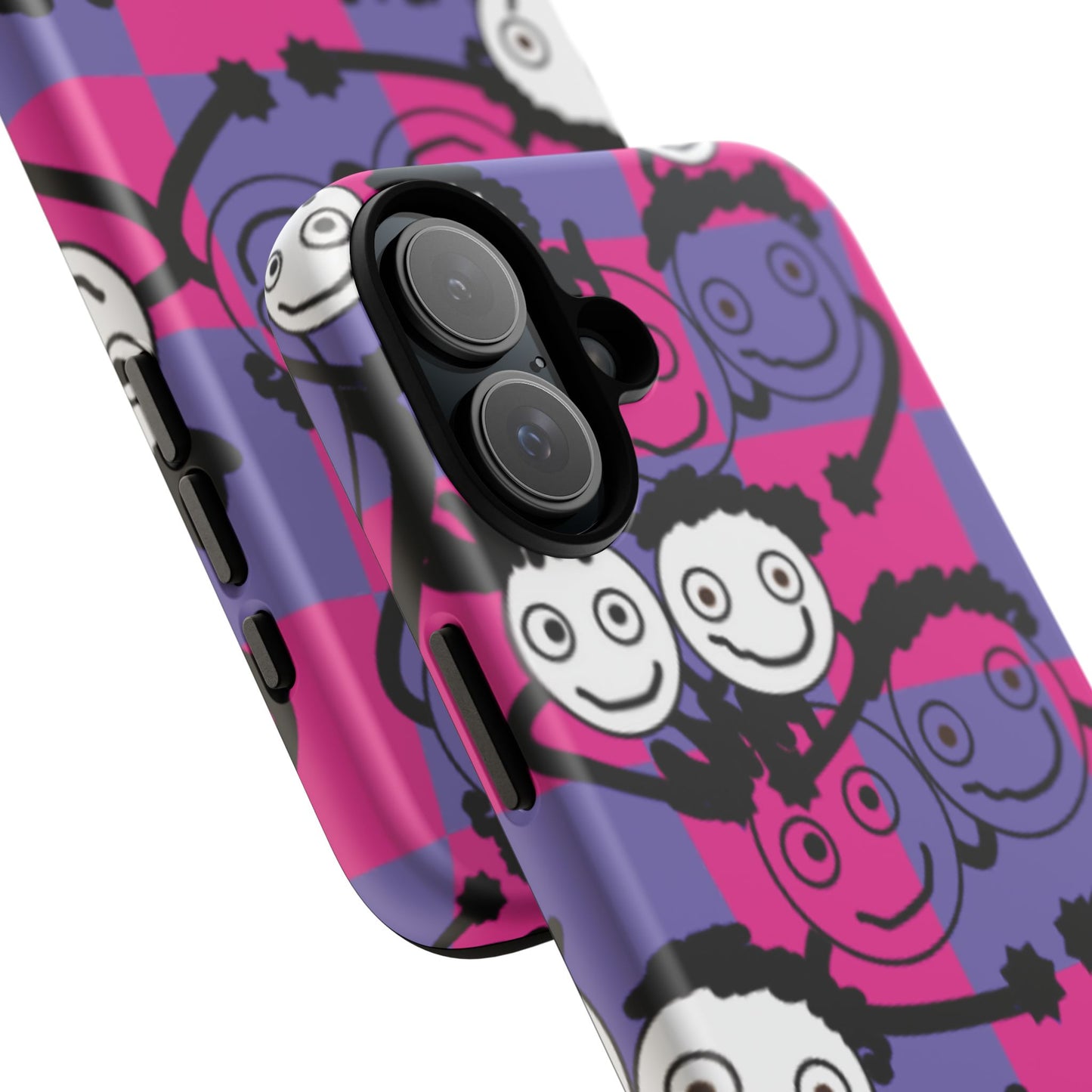 Positive Vibes Phone Case - By PositiveHug Happy, Colorful Tough Case - Pink & Purple