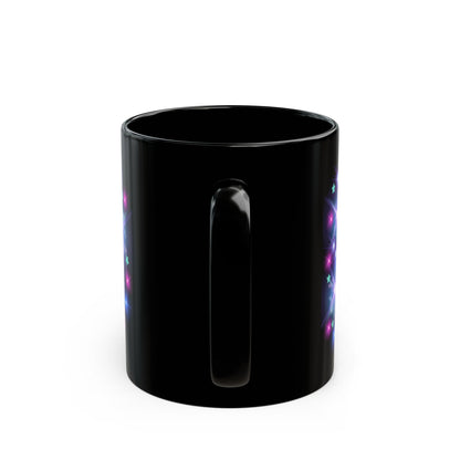 Don't let anything dull your sparkly! - Starlight Glow Black Coffee Mug — Inspirational Sparkle Design (11oz/15oz)