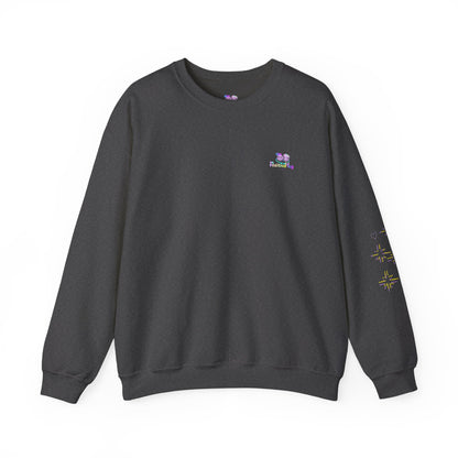 Never Giving Up motivational quote Sweatshirt | Pink speech bubble, stars, women supporting women