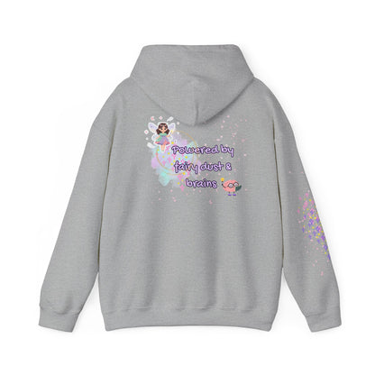 "Powered by Fairy Dust & Brains" Cute Hoodie