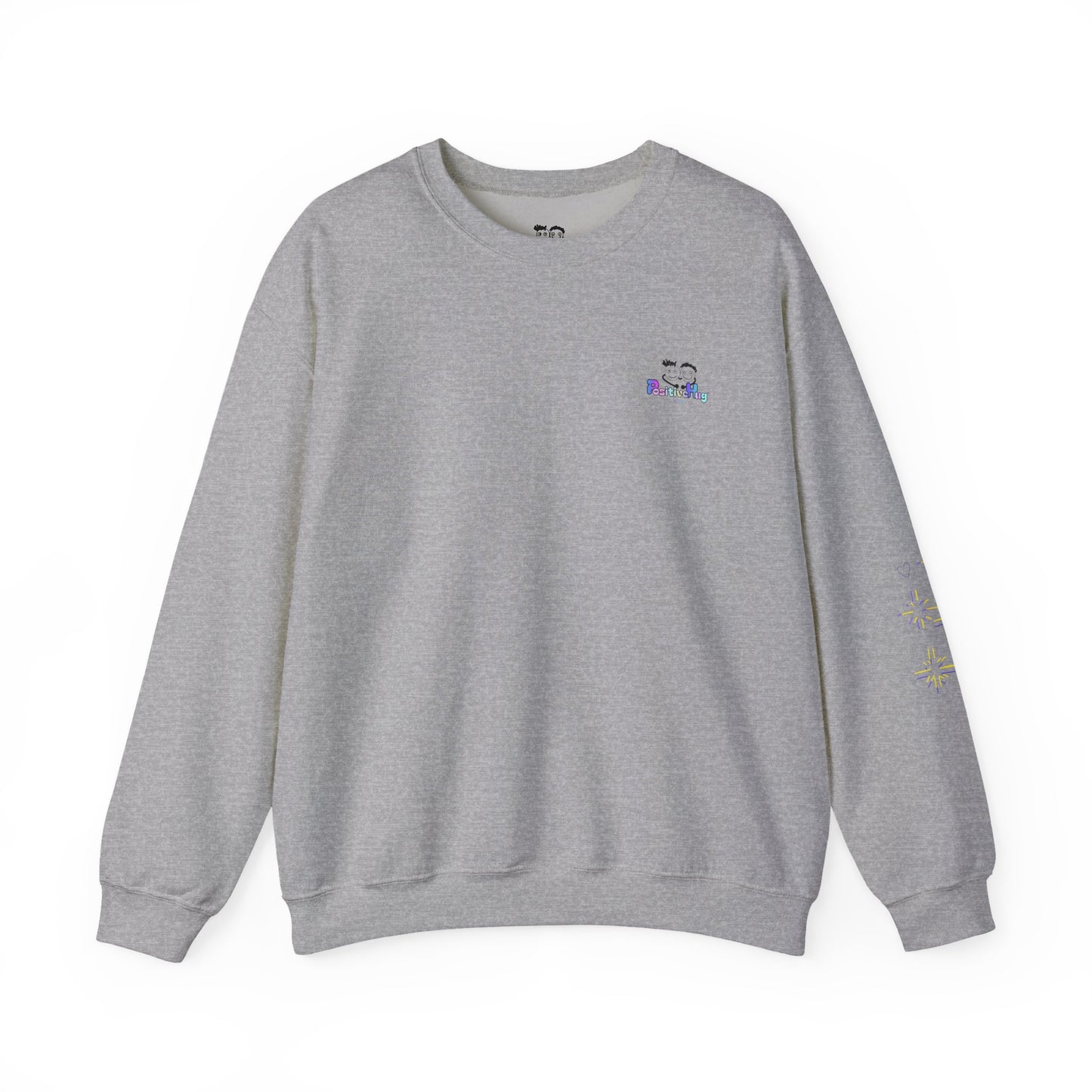 Never Giving Up motivational quote Sweatshirt | Pink speech bubble, stars, women supporting women