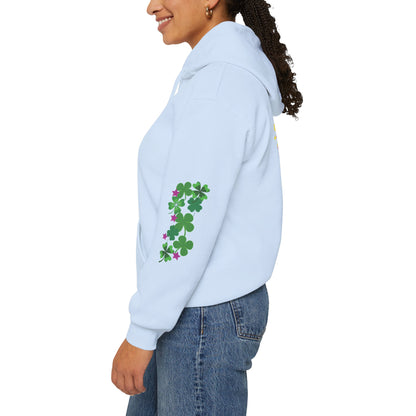 Hey, Good Luck! x - Motivational Hoodie - Design on back