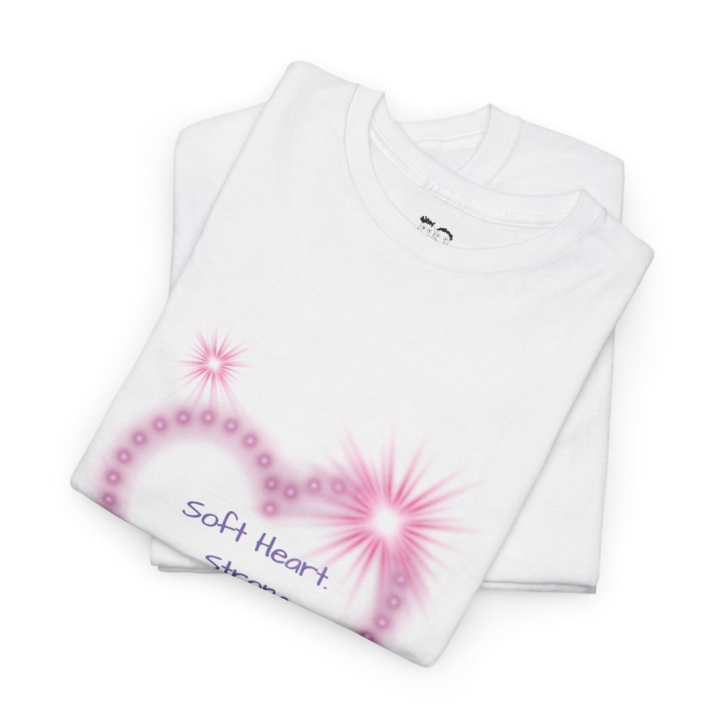 Soft Heart Strong Boundaries T-Shirt | Pink Heart Graphic Tee | PositiveHug