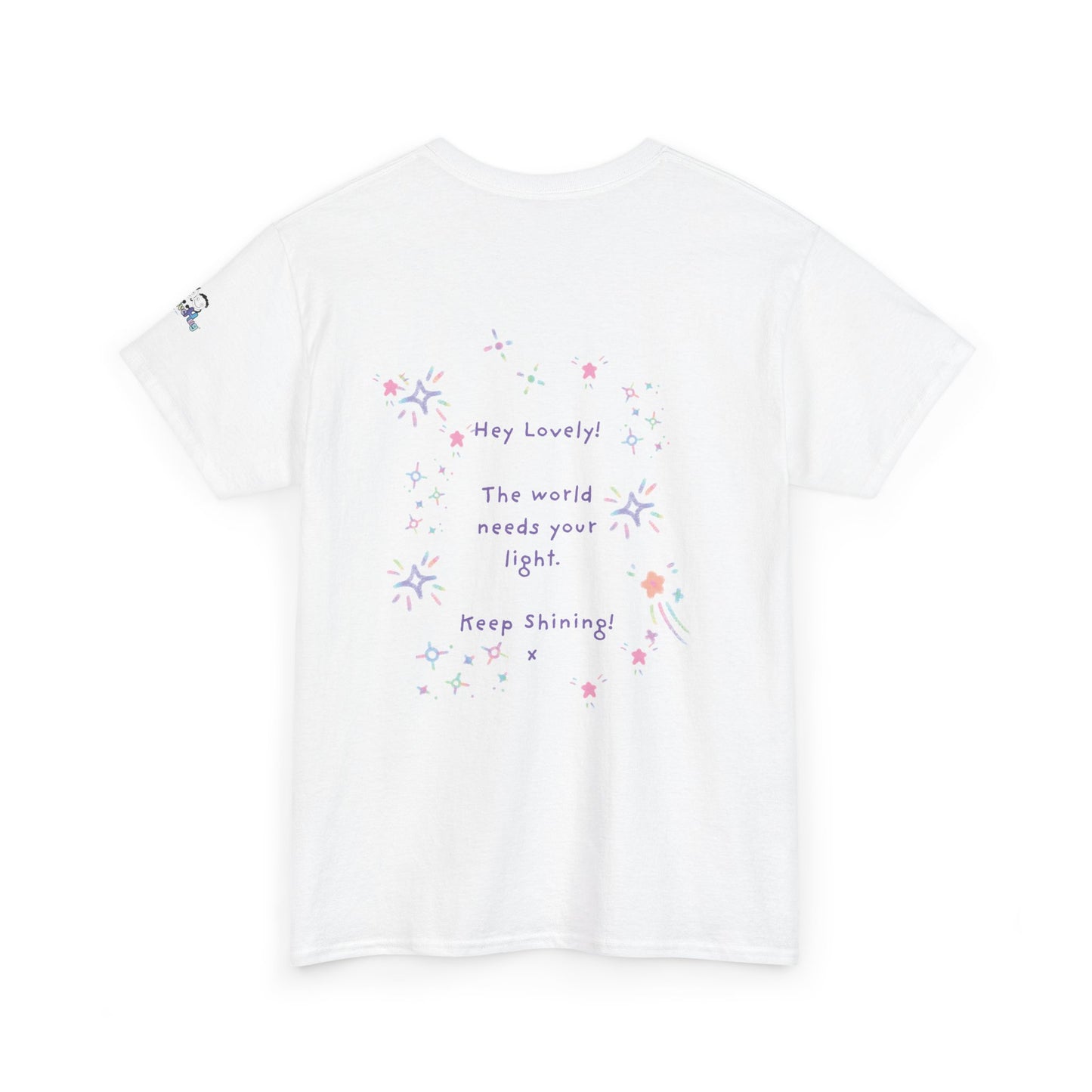Keep Shining Star Women's Inspirational Graphic T-Shirt — Cute Star Design | PositiveHug